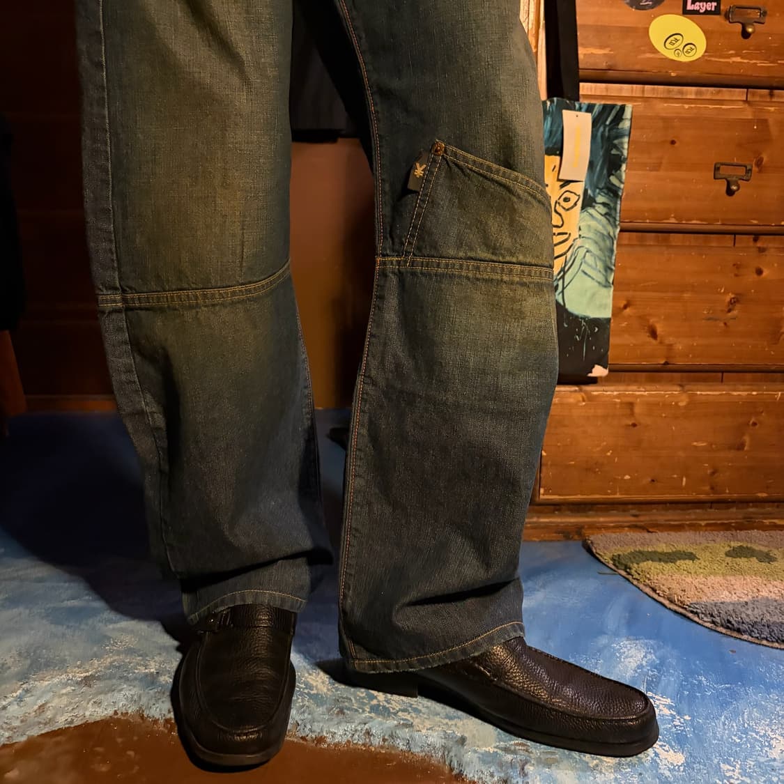 MICHIKO KOSHINO CURVED DENIM PANTS 상품이미지5