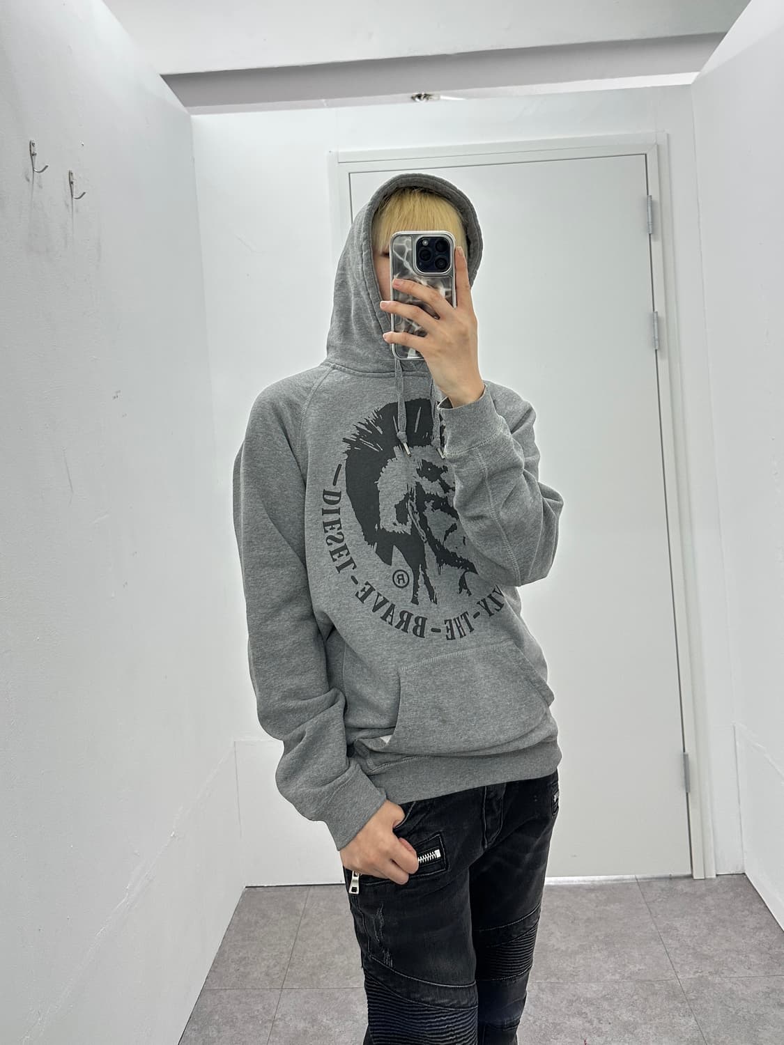 Diesel indian gray hoodie 상품이미지1