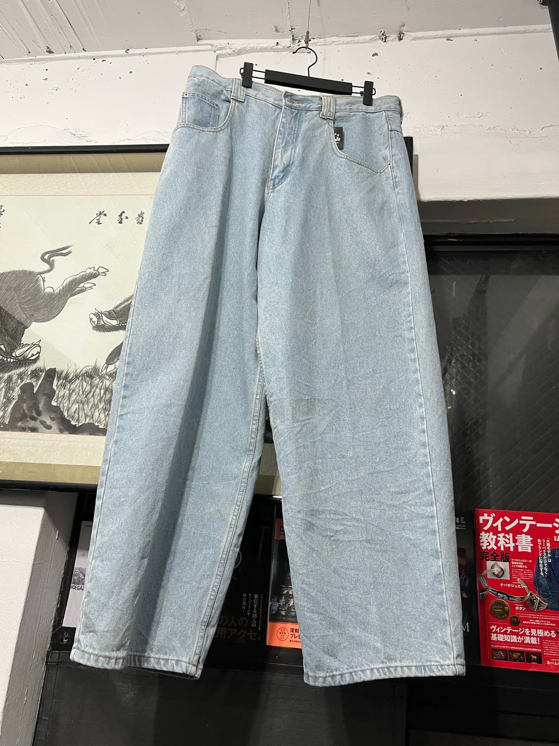 SKULL SOUL 와이드 데님 팬츠 상품이미지3