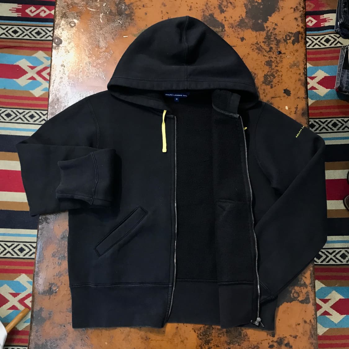 폴로랄프로렌 블랙 기모 숏 후드집업 여성 44 55 사이즈 상품이미지5