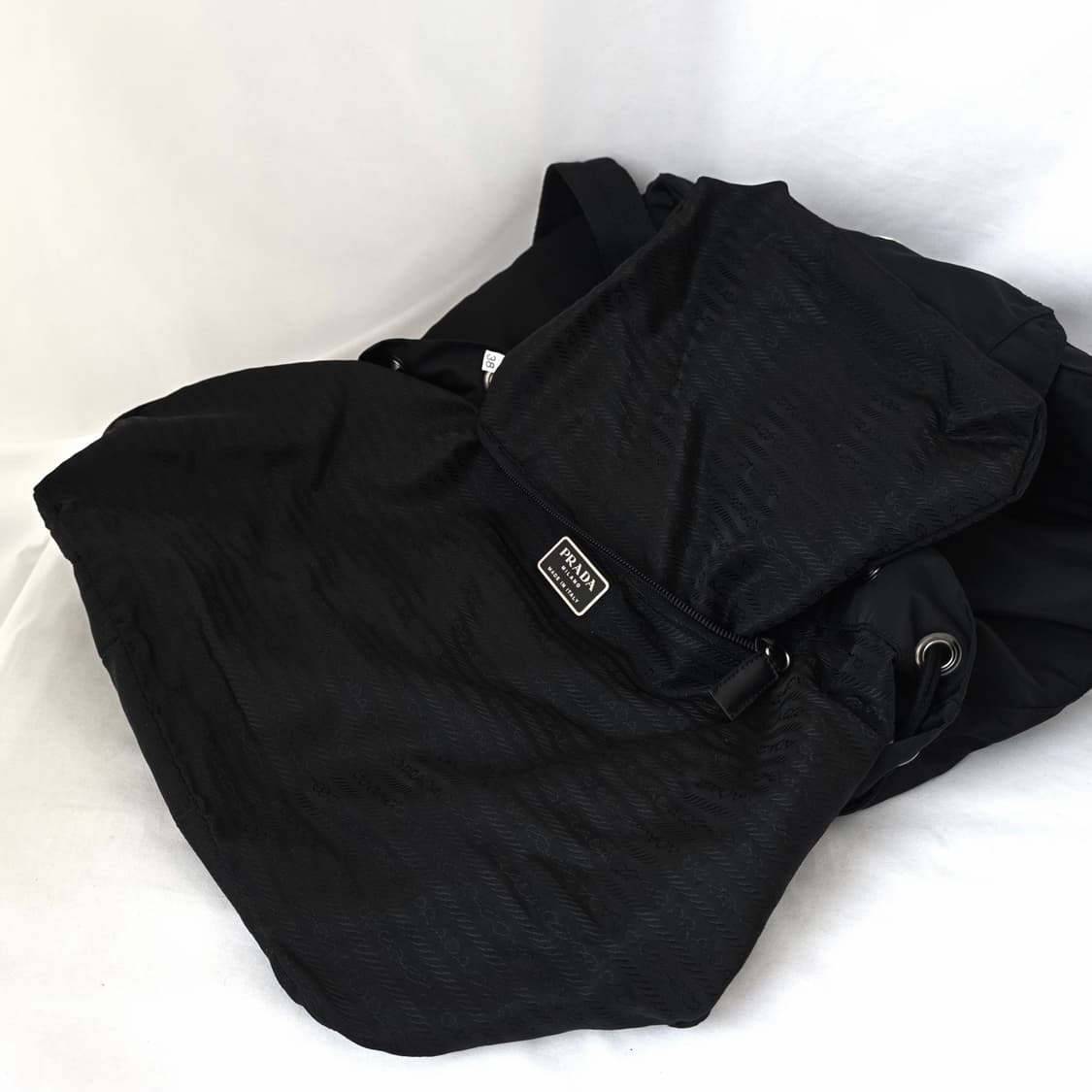 [정품 PRADA] 프라다 투포켓 나일론 빈티지백팩 라지 상품이미지8