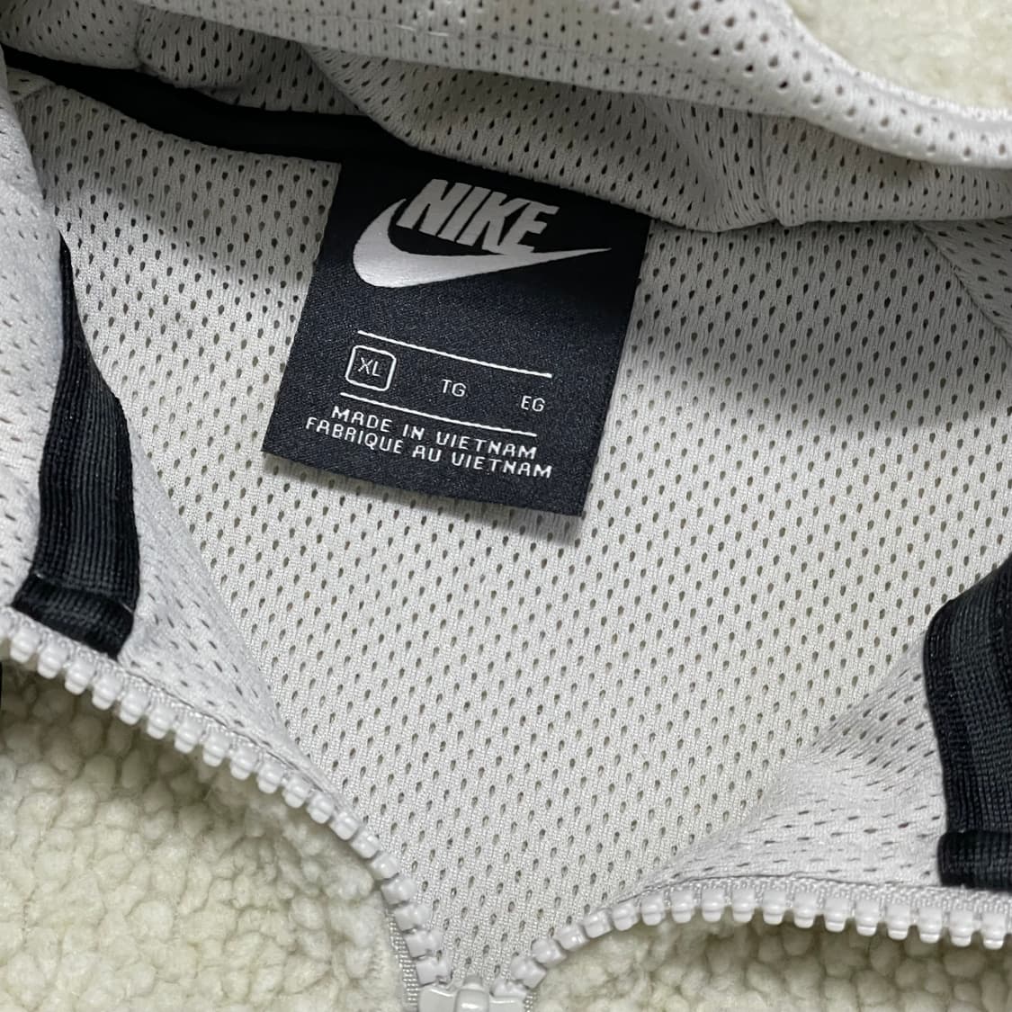 [XL] 나이키 테크 플리스 뽀글이 후드 집업 아이보리 상품이미지2