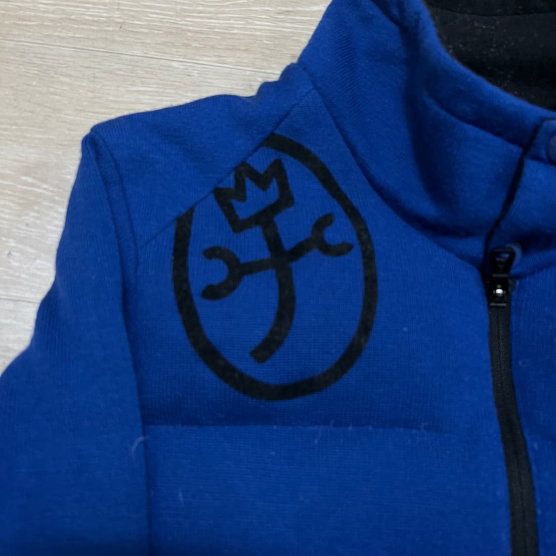 까스텔바작 골프웨어 덕다운 방풍 니트 패딩 점퍼 [블루] M/95 상품이미지4