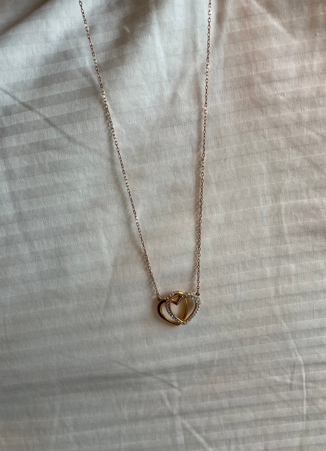 스와로브스키 정품 디어 하트 목걸이 네크리스 골드컬러 크리스탈 상품이미지3