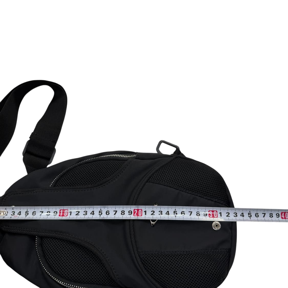 미스치프 폴더블 슬링백 가방 블랙 상품이미지8