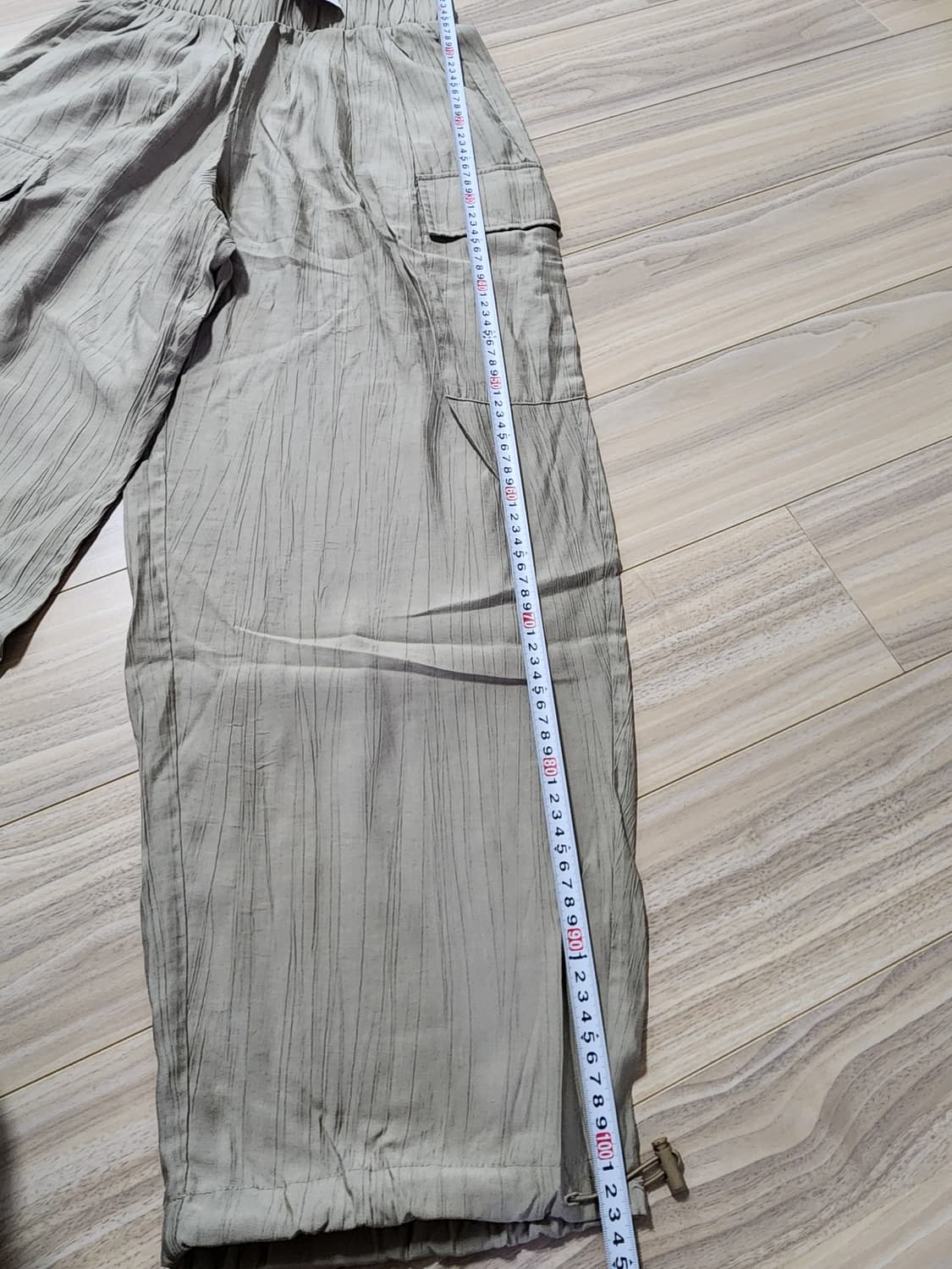 에잇세컨즈경량링클카고밴딩팬츠베이지 상품이미지6