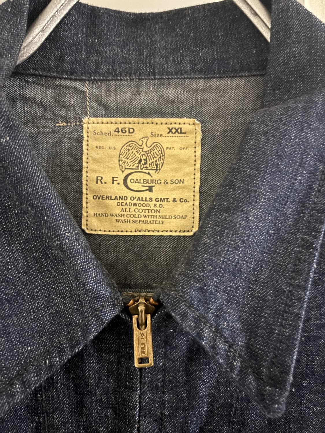 콜림보 great plains work jacket 2XL 상품이미지4