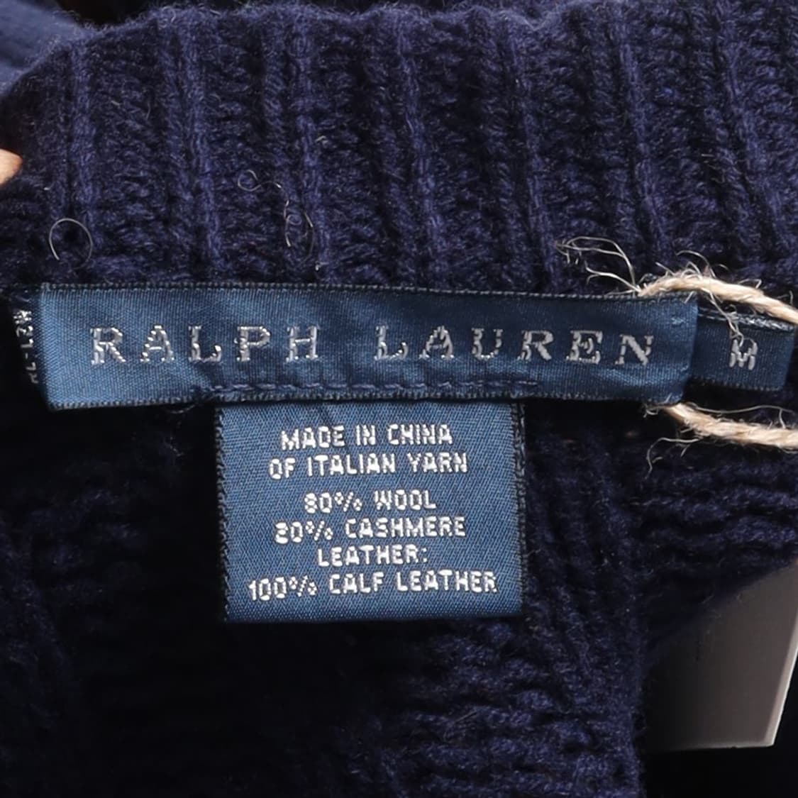 랄프 로렌 Ralph Lauren Leather Trimming Knit 상품이미지7