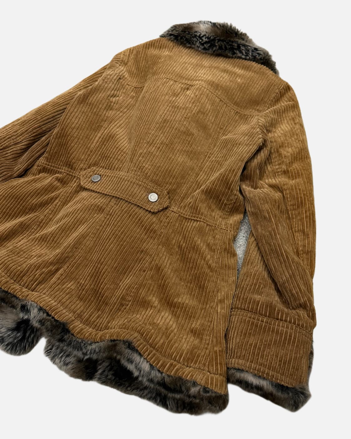 brown corduroy fur jacket 상품이미지5