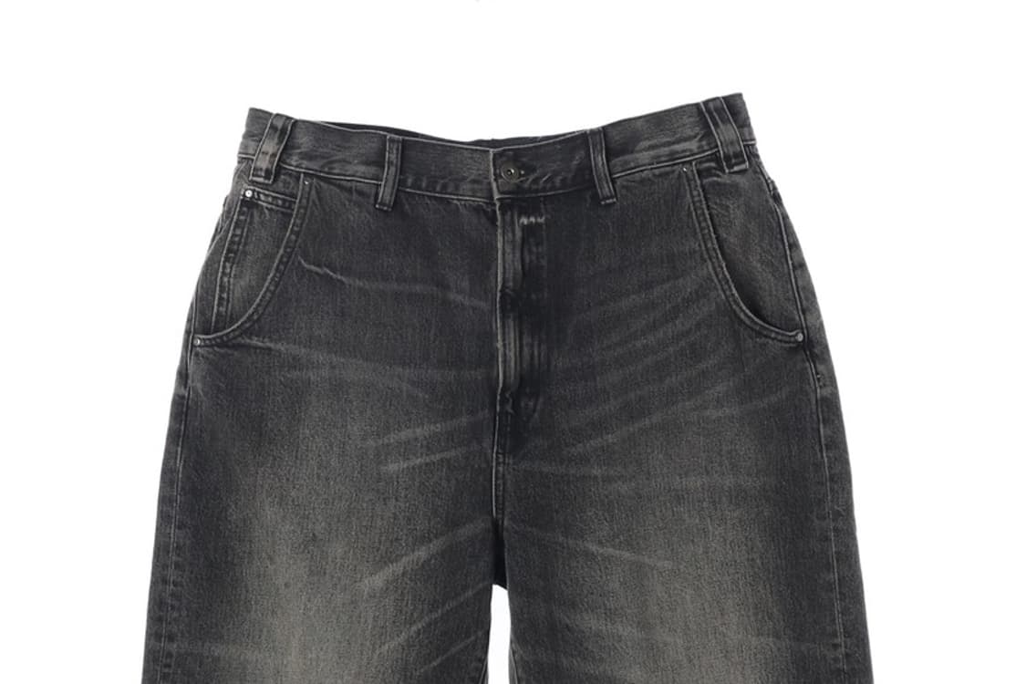 ZARA 흑청 워싱 벌룬핏 와이드 데님 팬츠 상품이미지3