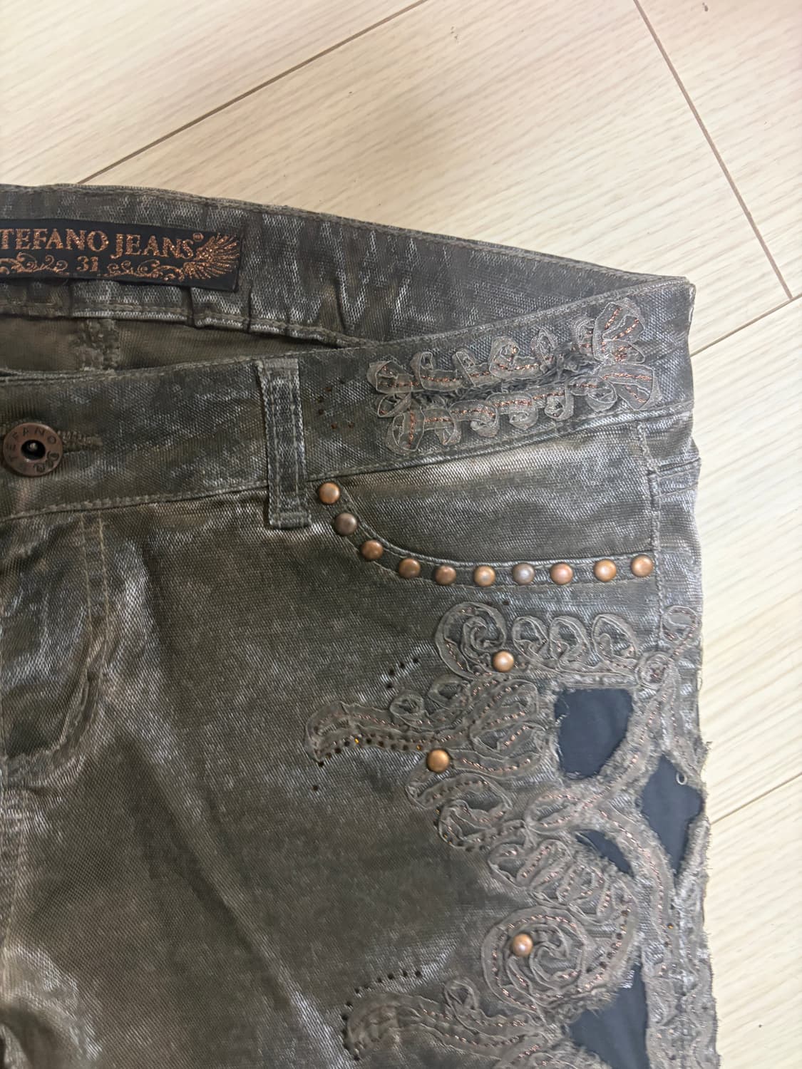 스테파노 진 스키니 코팅진 상품이미지3