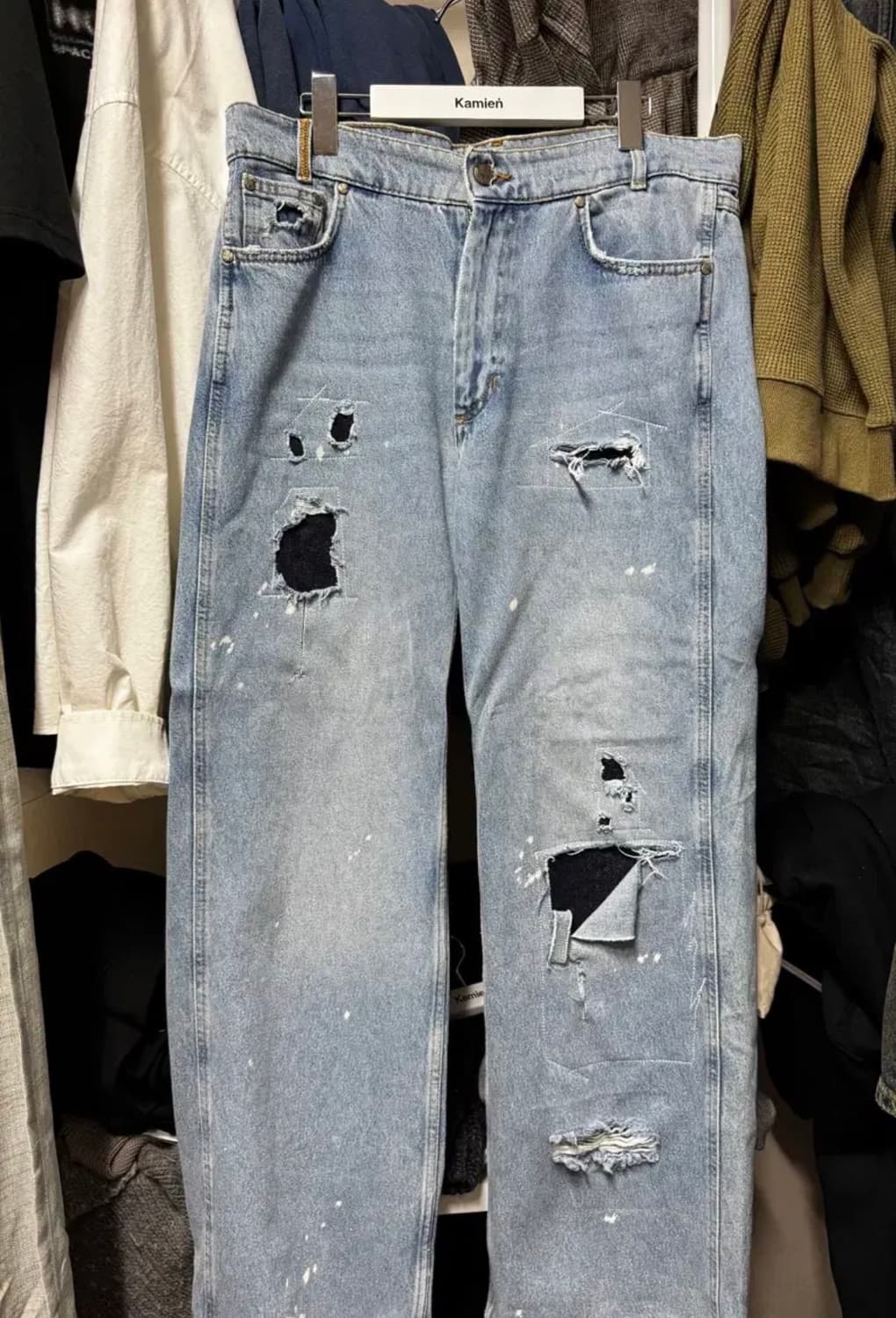 [40] 자라 아더에러 패치워크 데님 진 블루 상품이미지3