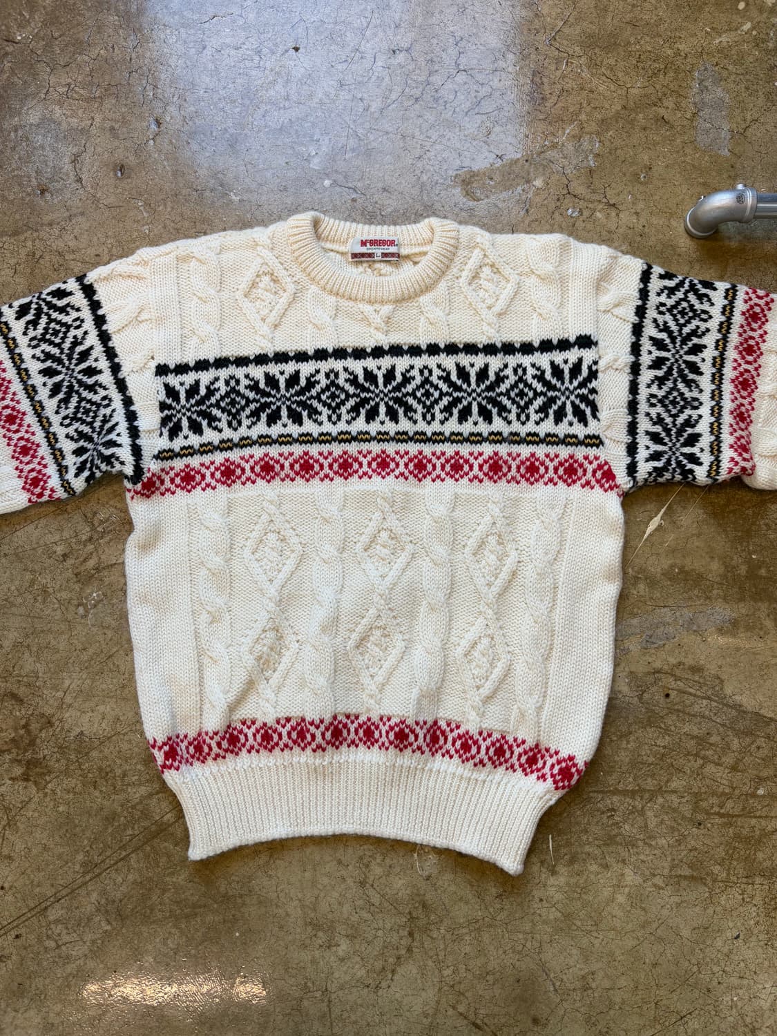 Mcgregor 케이블 노르딕 스웨터 상품이미지3