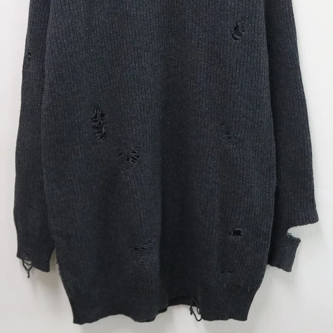 디젤 데미지 디테일 울 혼방 롱 니트 59521 상품이미지4