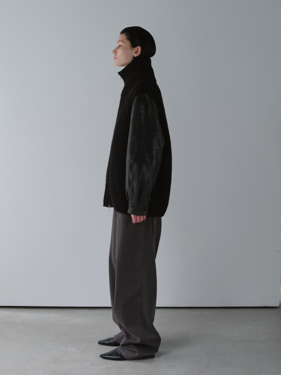 오브헤덴 니트 집업 상품이미지5