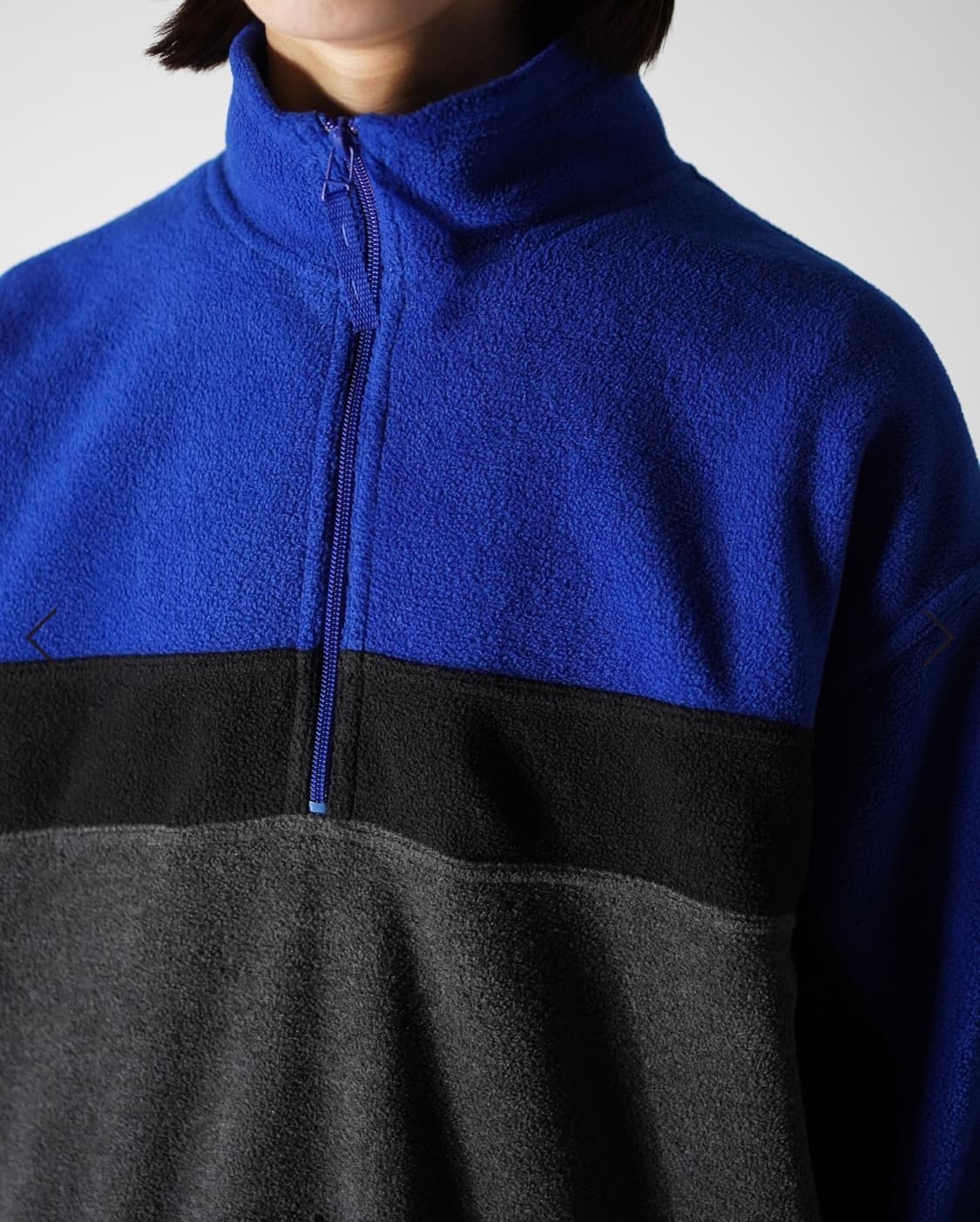 올드 갭 컬러 블록 하프 집업 플리스 풀오버 90s 상품이미지5