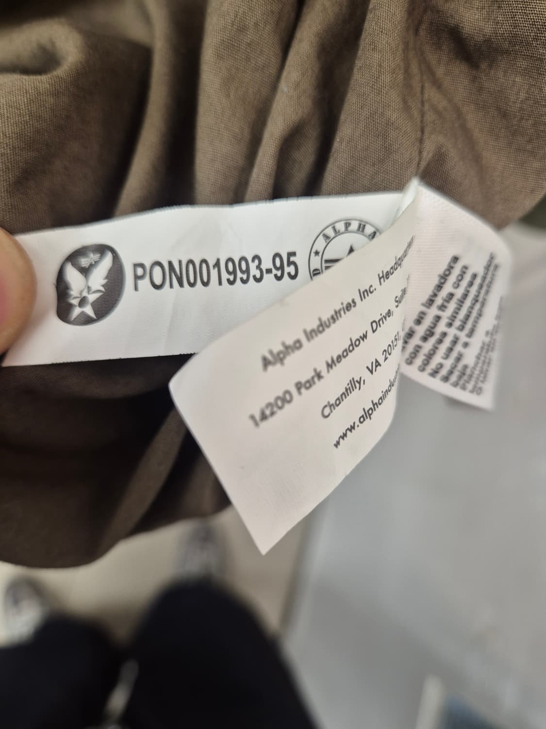 알파인더스트리 N-3B 파카 XL 
 상품이미지8