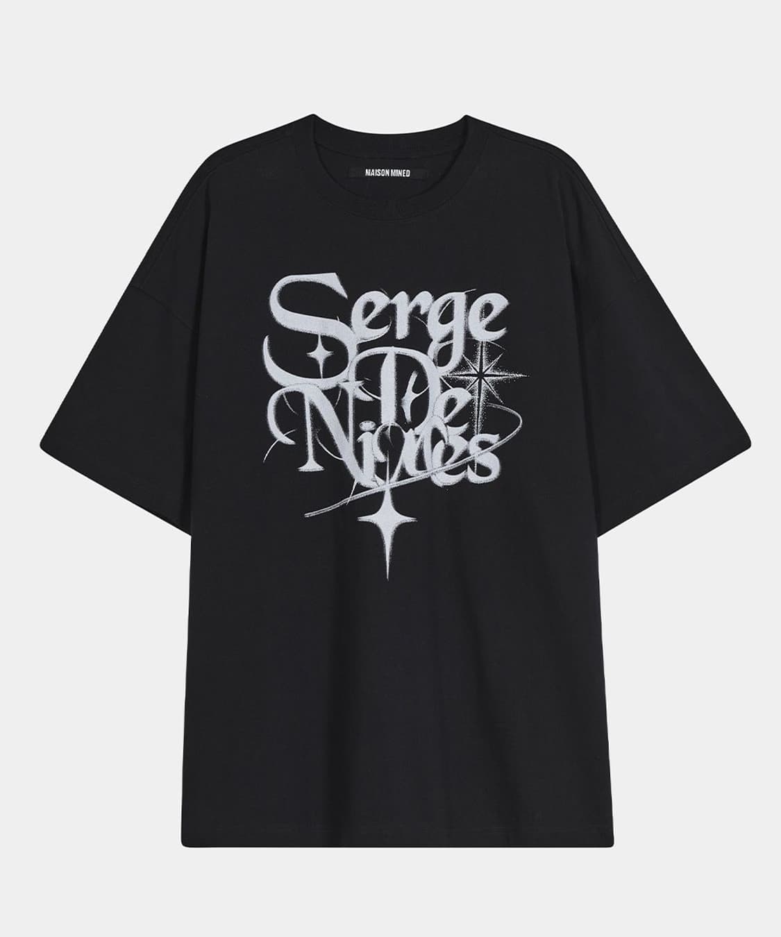 메종미네드 오리진 레터링 하프 티 반팔 티셔츠 L 상품이미지4