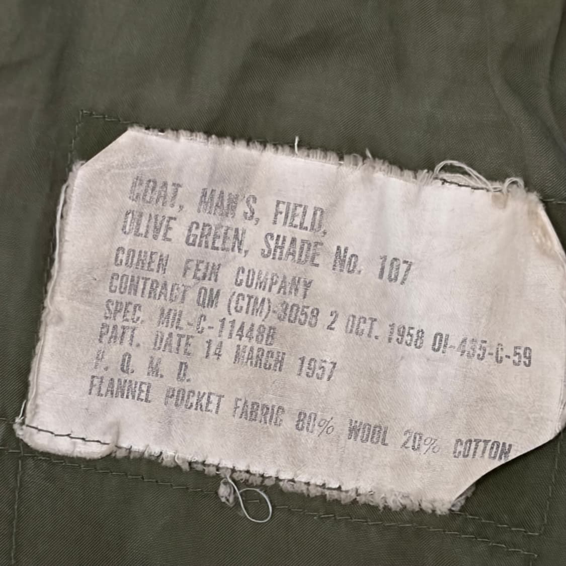 1950s USA 미군 밀리터리 M51 필드자켓  상품이미지8