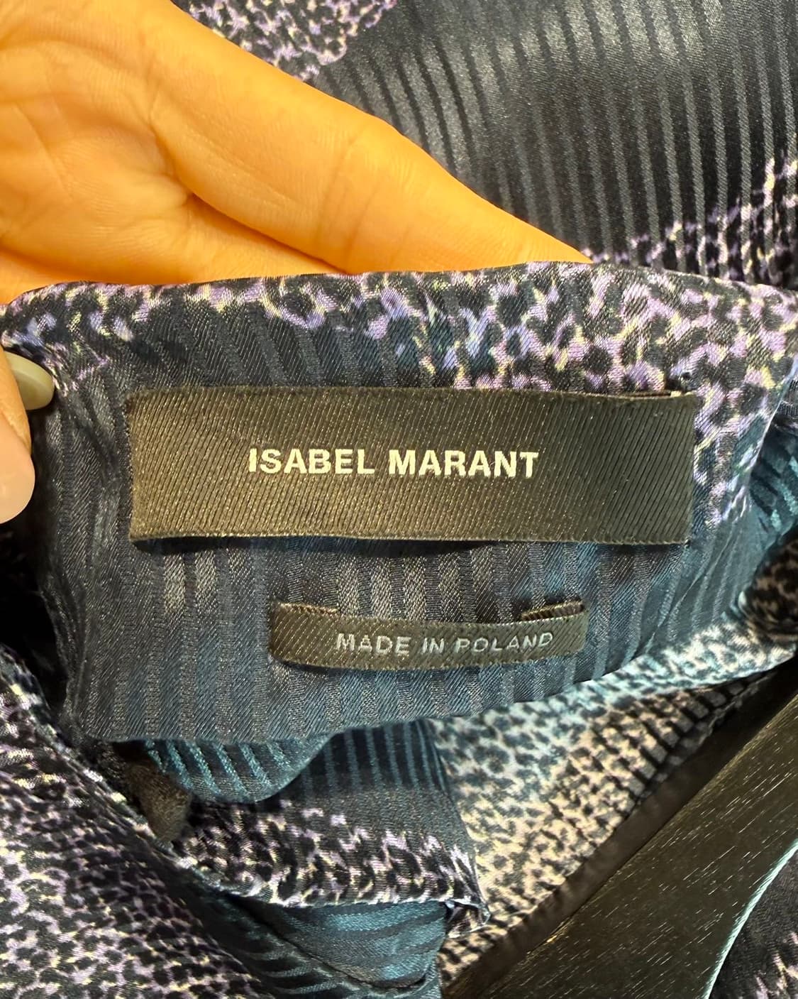 이자벨마랑 네이비 스트라이프 셔링 블라우스  상품이미지8