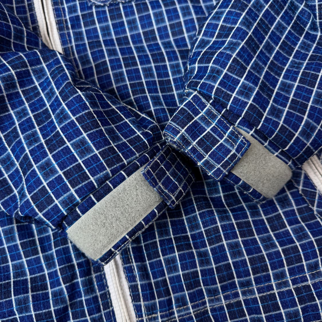 살로몬 제팬 고프코어 웜테크 체크 하이넥 풀오버 바람막이 자켓 상품이미지5