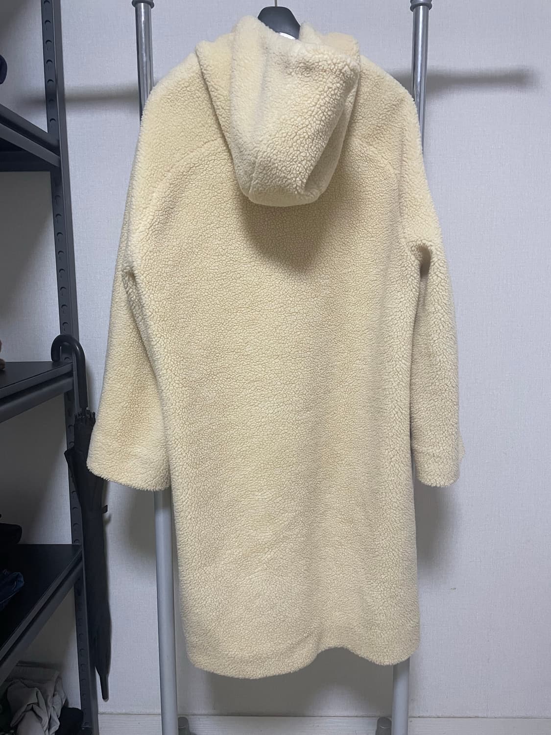 새제품) 아모멘토 퍼 토글 더플 코트 os 뽀글이 상품이미지7