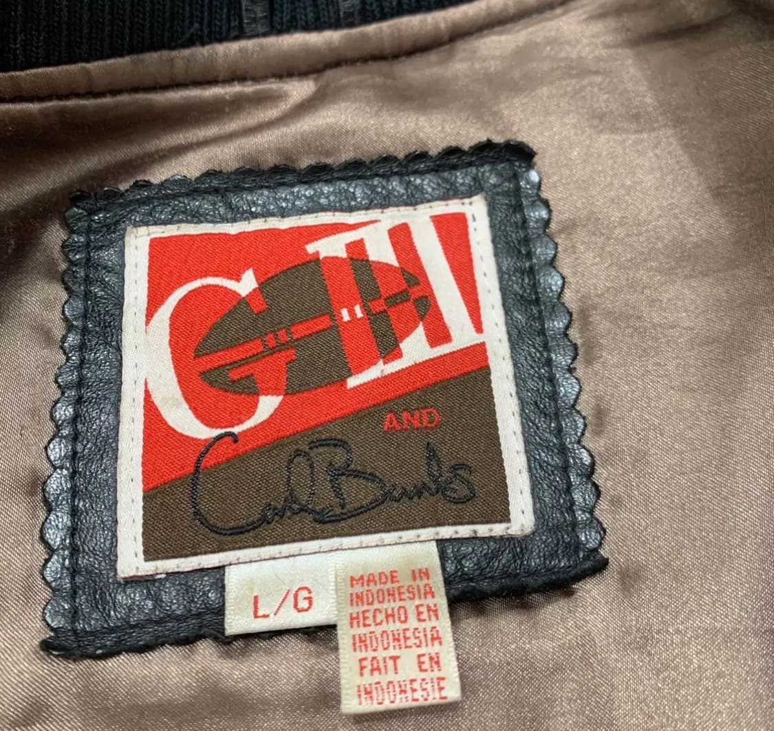 NFL Buccaneers Leather Jacket 상품이미지8