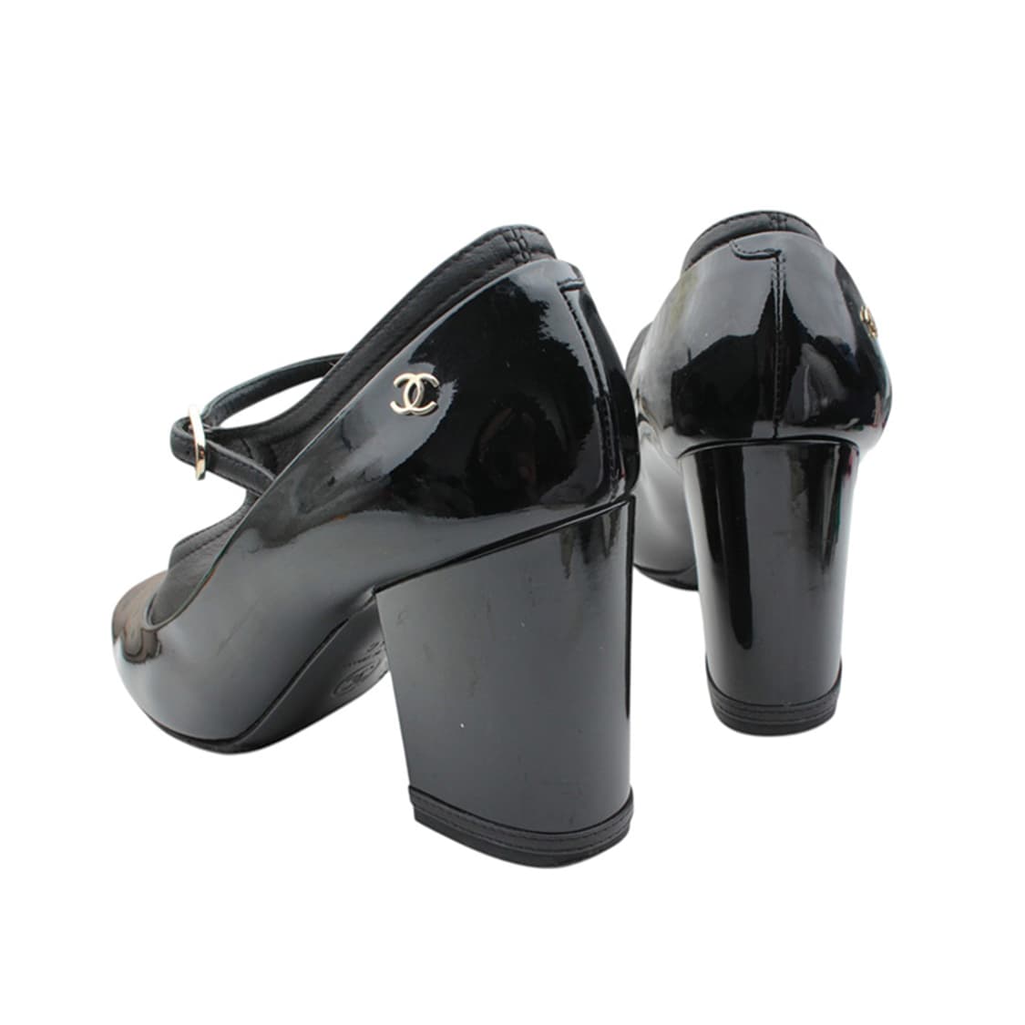 샤넬 블랙 페이던트 메리제인 슈즈 35 1/2C 상품이미지4