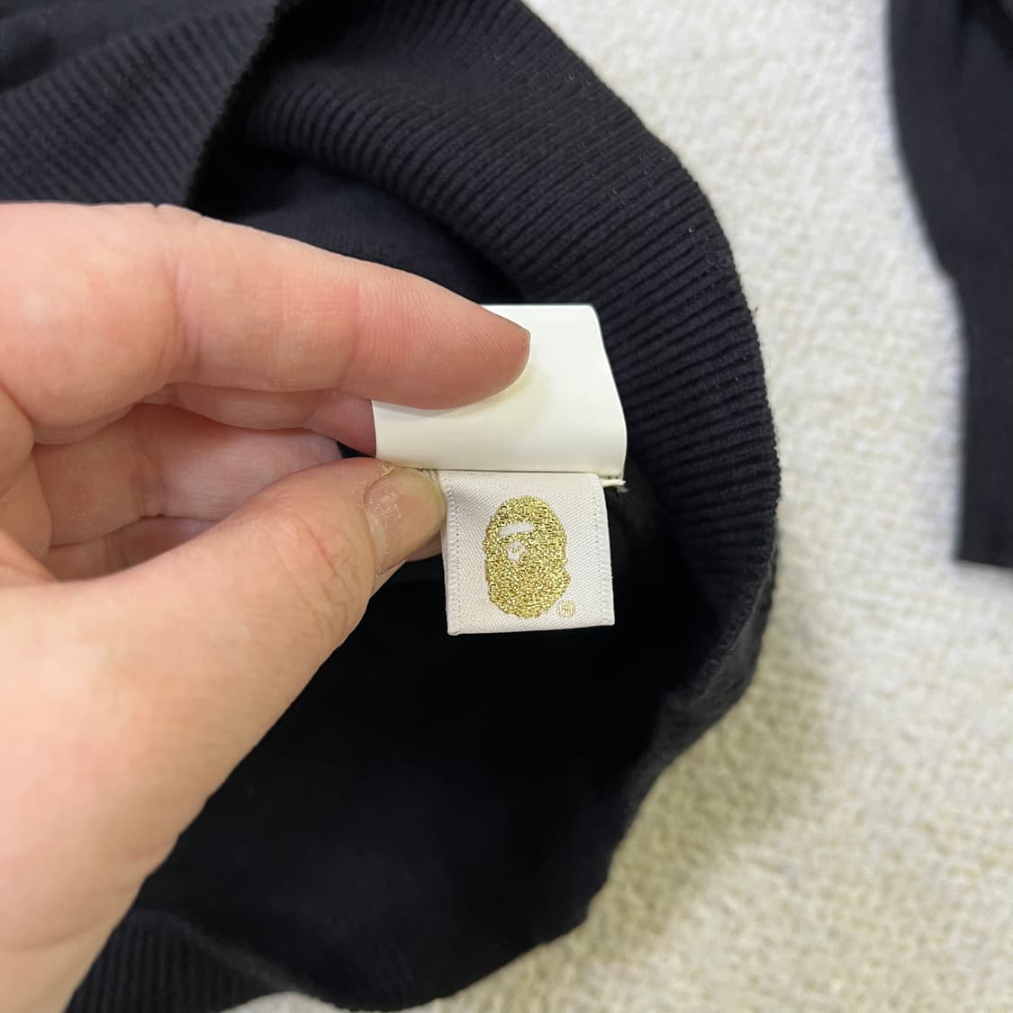 L 베이프 컬리지 울 니트 0402M 상품이미지4