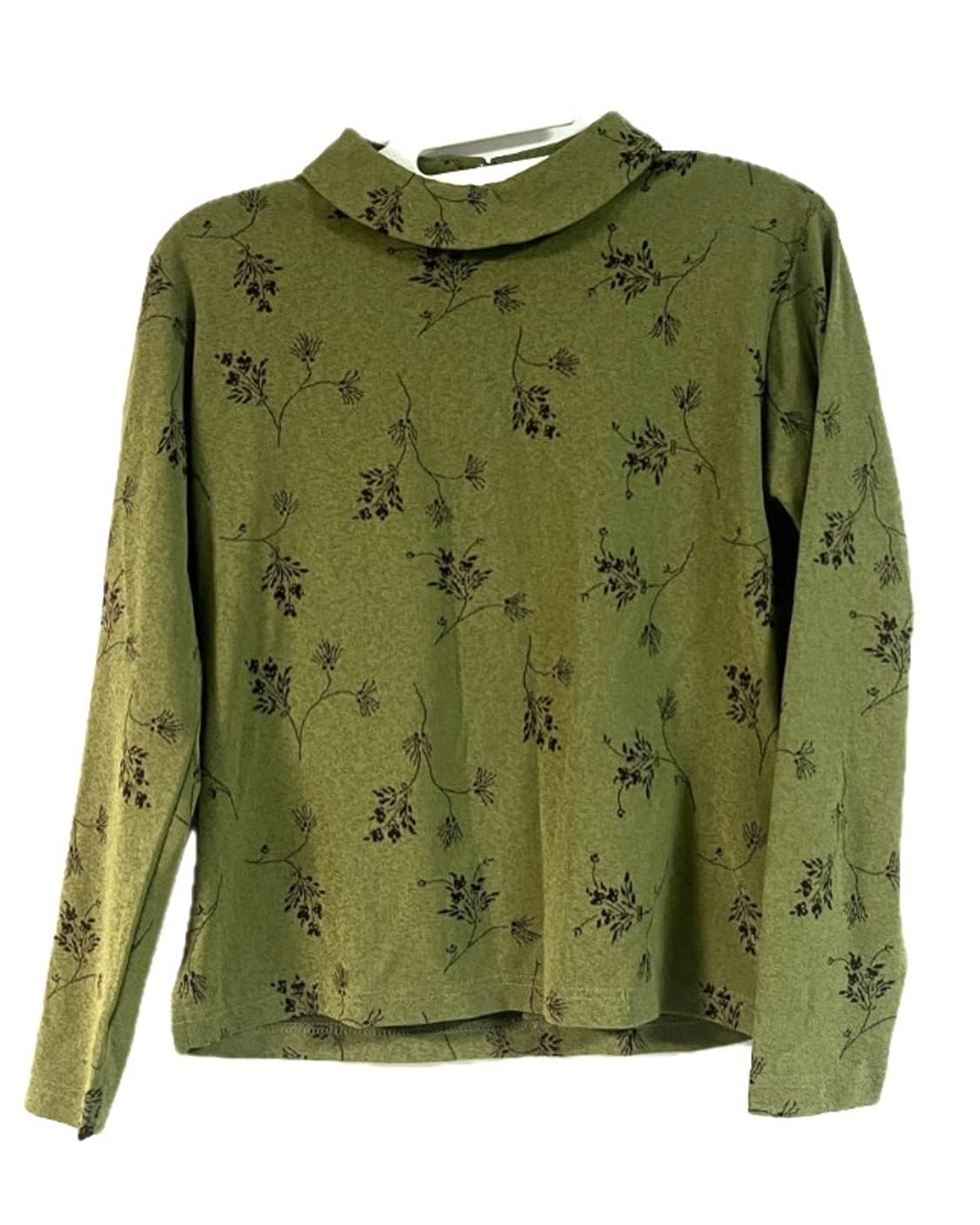 오리엔탈 플로럴 반폴라 티 상품이미지1