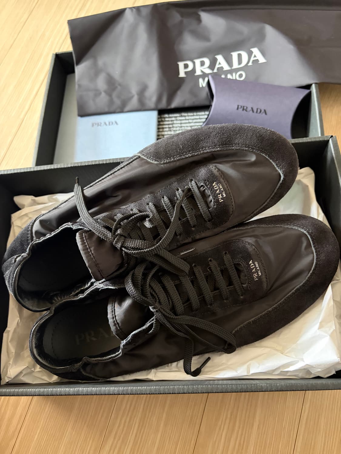 [285] 프라다 컬랩스 블랙 uk9.5 상품이미지2