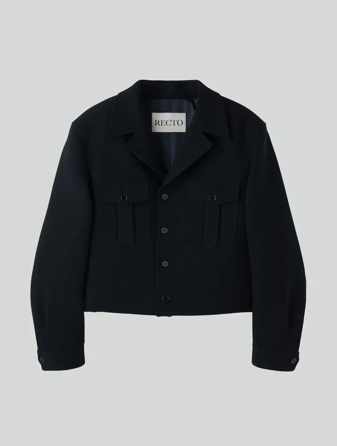 [M] 렉토 카일 밀리터리 울 블렌드 숏 크롭 자켓 상품이미지7