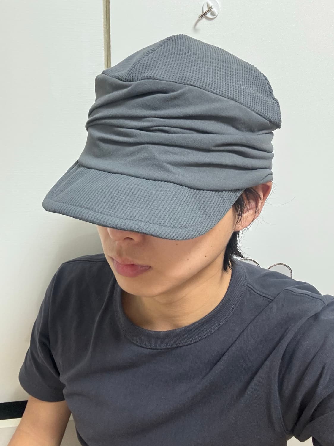 Ca4la 드레이프 와이어 니트 캡 상품이미지4