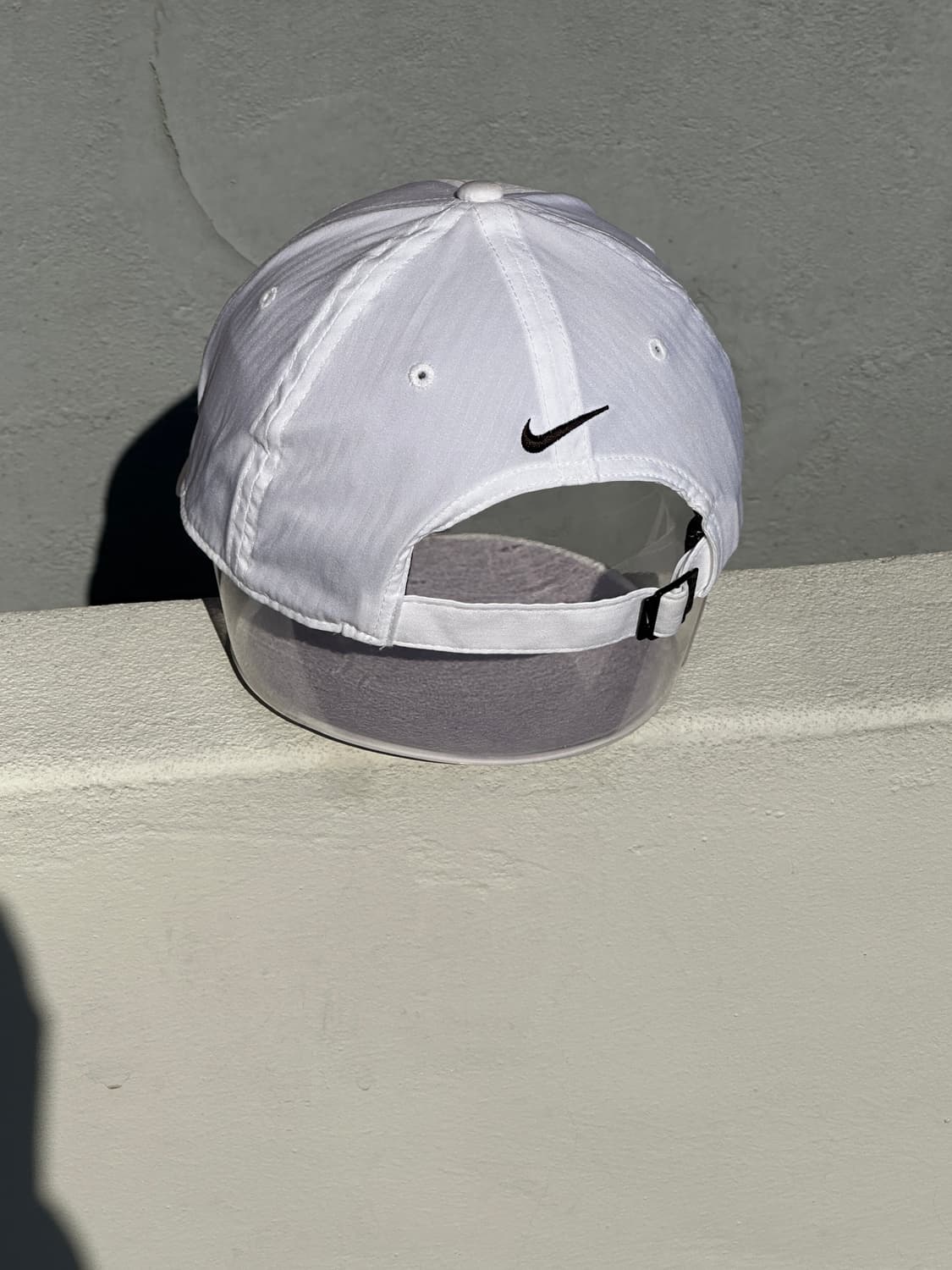 [F] 나이키 로고 우븐 화이트 볼캡 모자 상품이미지4