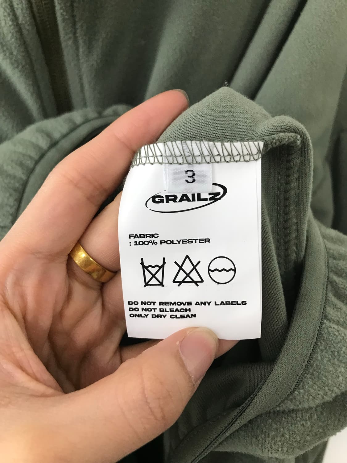 그레일즈 지오메트리 스플릿 플리스 후드집업 상품이미지5