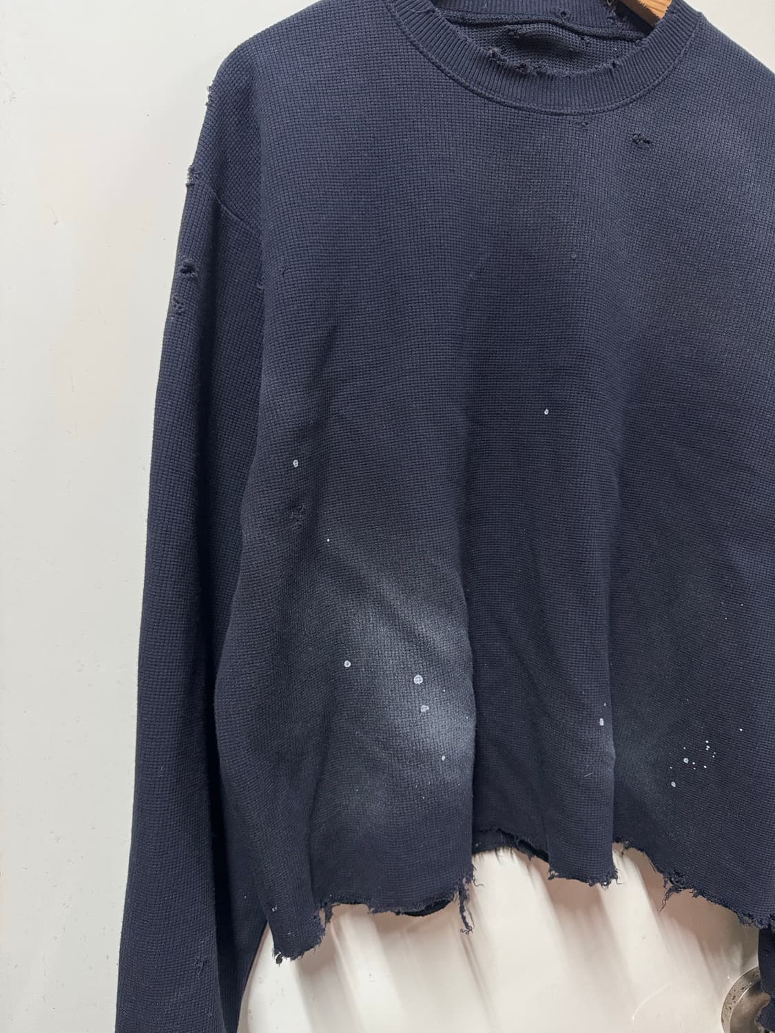 빈티지 와플 긴팔 상품이미지4