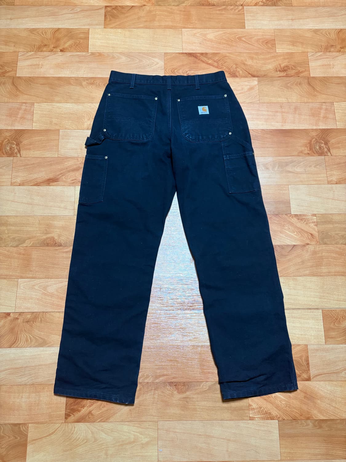 올드 미제 칼하트 블랙 더블니 팬츠 상품이미지2