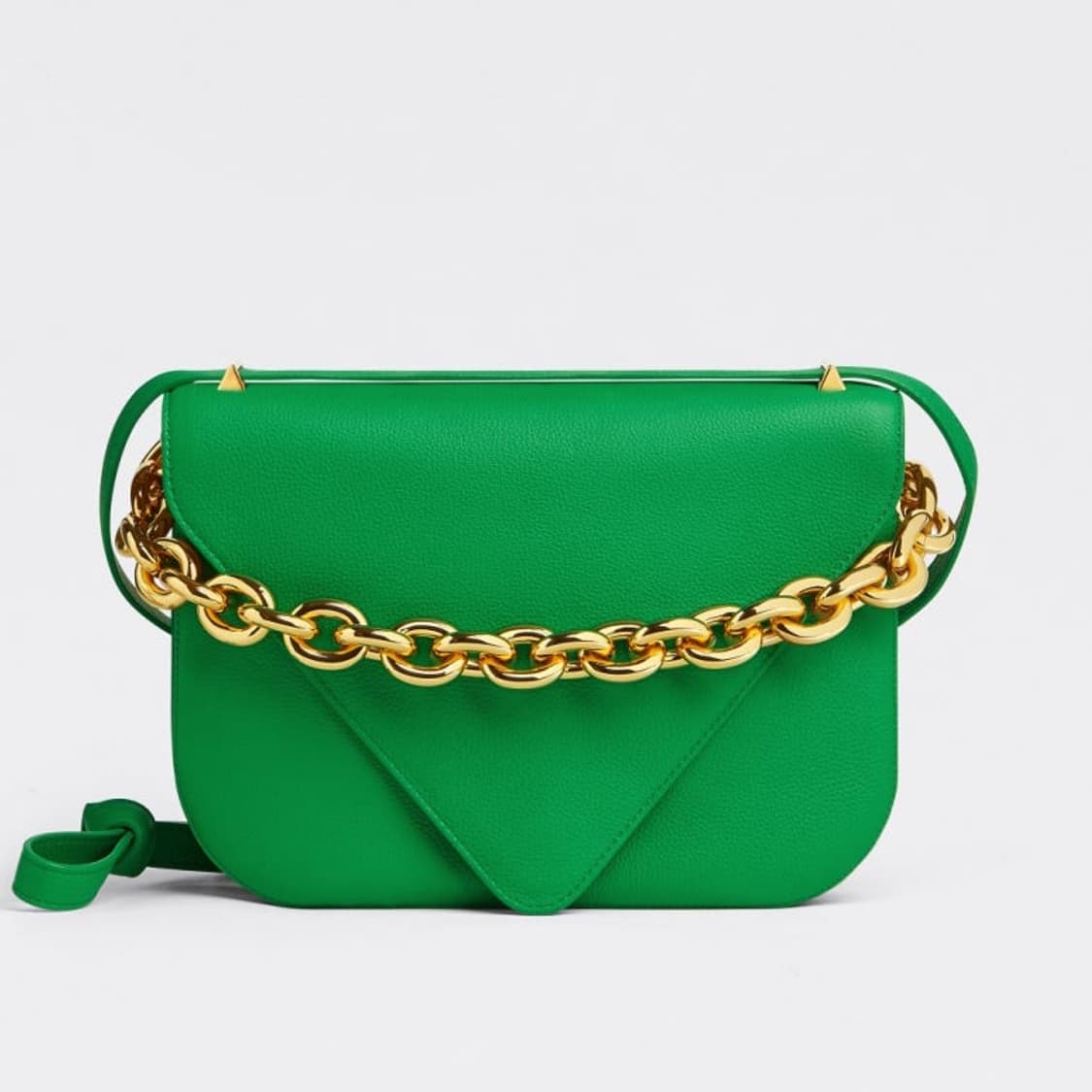 미사용 보테가베네타 엔벨롭 마운트 볼드 숄더백 미디움 패러킷 그린 상품이미지1