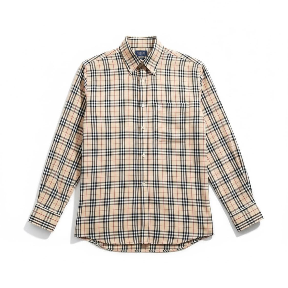 버버리 베이지&블랙 체크패턴 셔츠L 상품이미지1