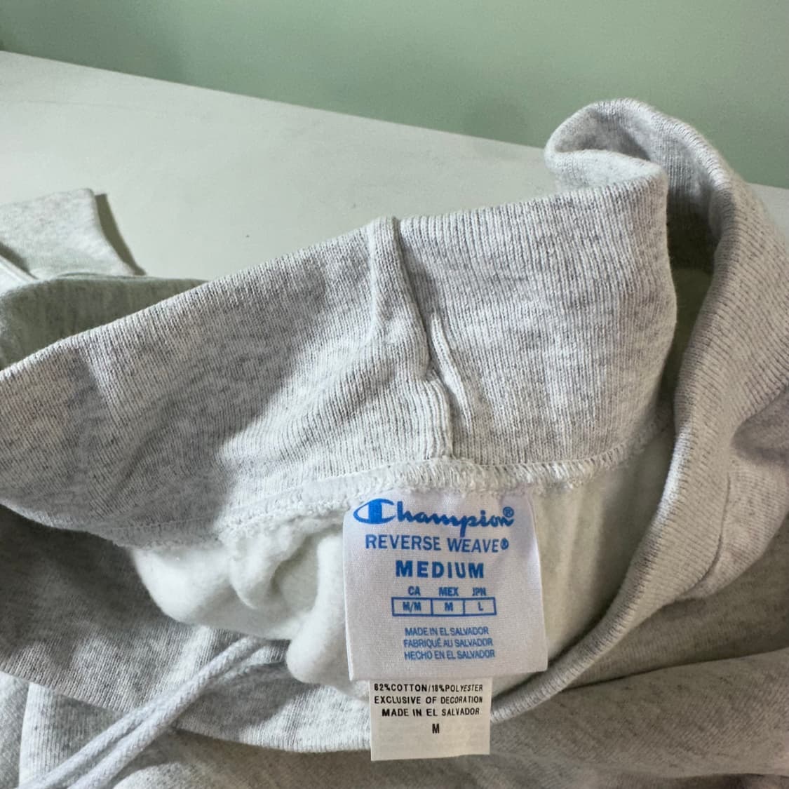 M-L 챔피온 멜란지그레이 기본로고 레귤러핏 스웻조거팬츠 상품이미지3