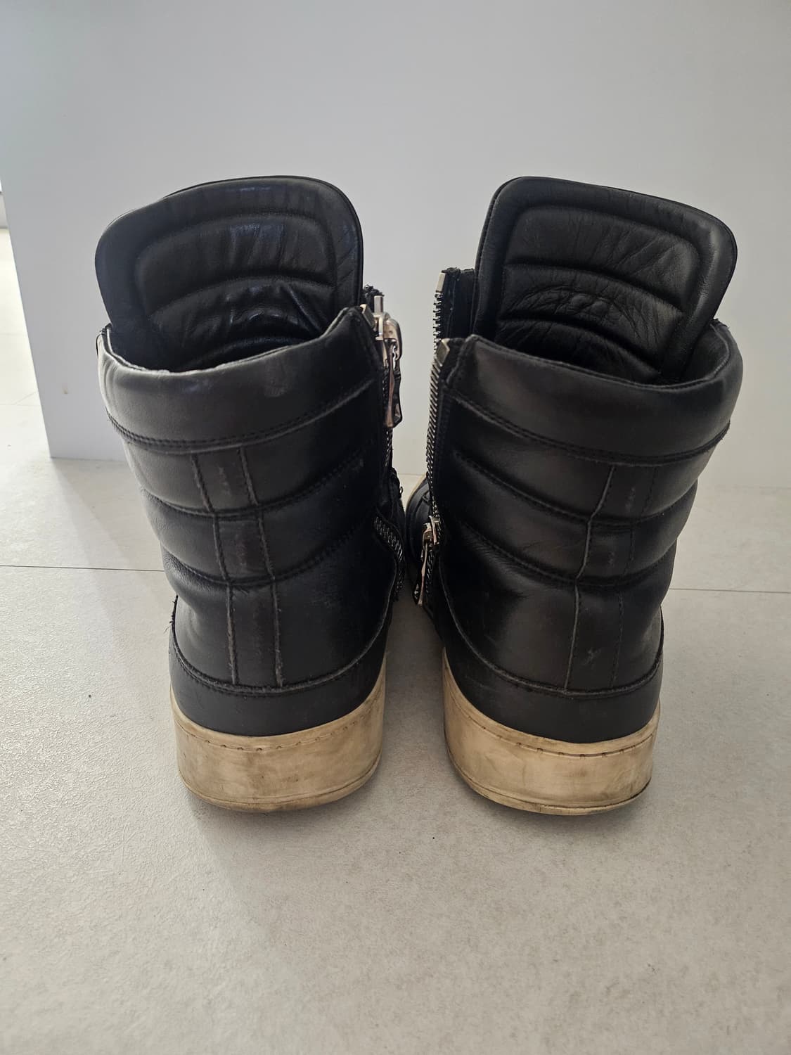 발망 balmain 레더 하이탑 상품이미지5