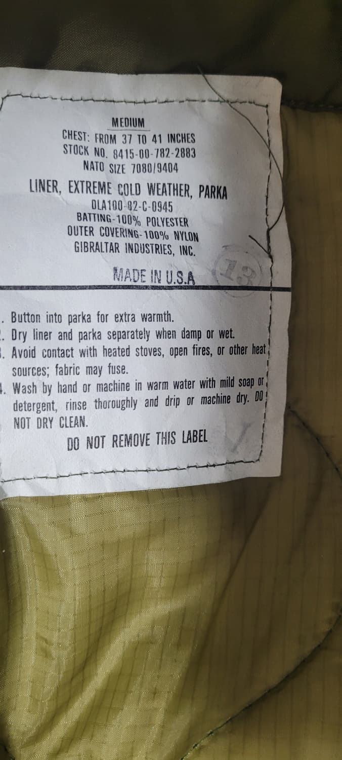 피쉬테일 오리지널 m65 개파카 L사이즈 상품이미지4