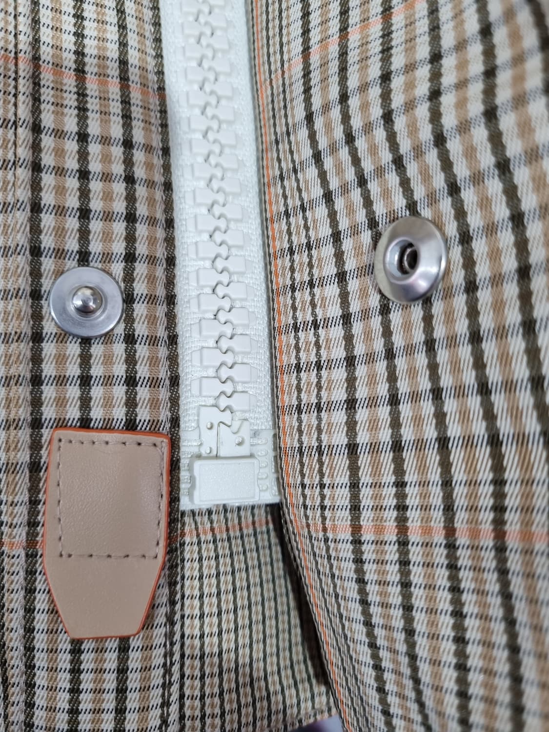 정품) 솔리드옴므 후드 체크 자켓  상품이미지6