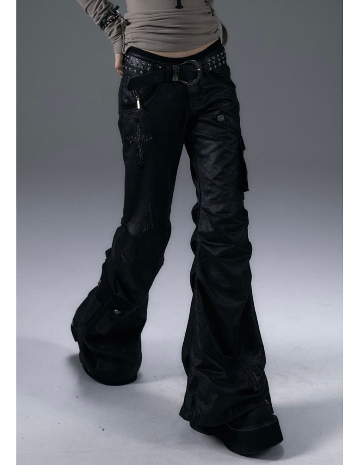 shop cor 펑크 로우웨이스트 팬츠 상품이미지1