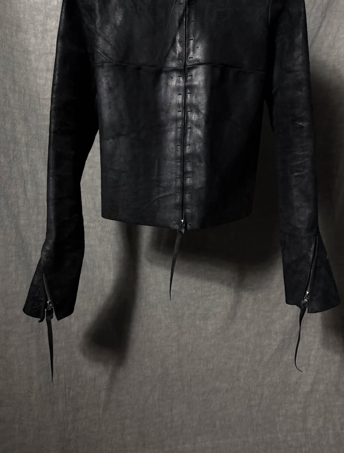 m.a+ Cross Seam Horse Leather Jacket 상품이미지5