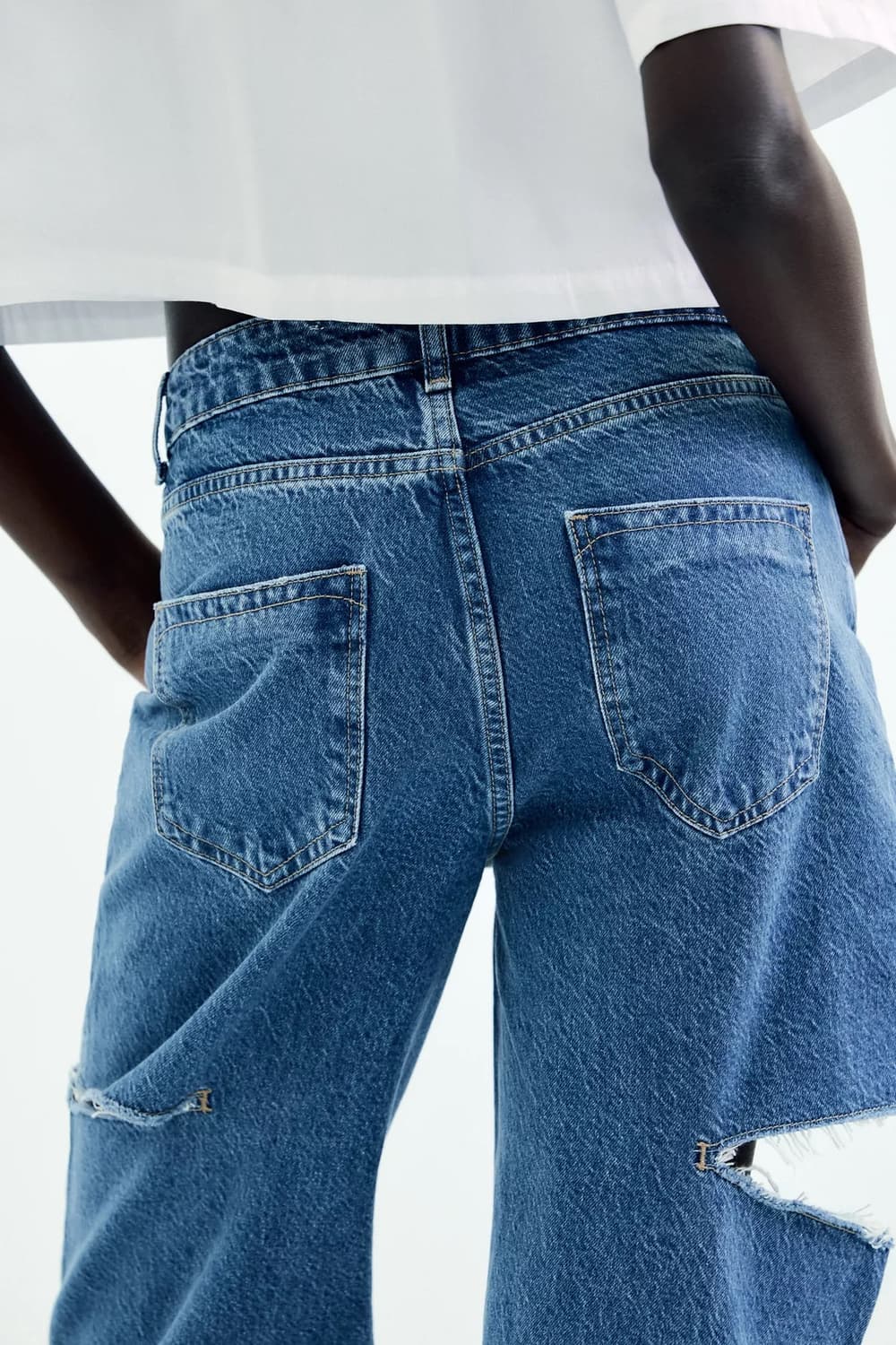 zara 자라 컷아웃 스트레이트 데님진 상품이미지5