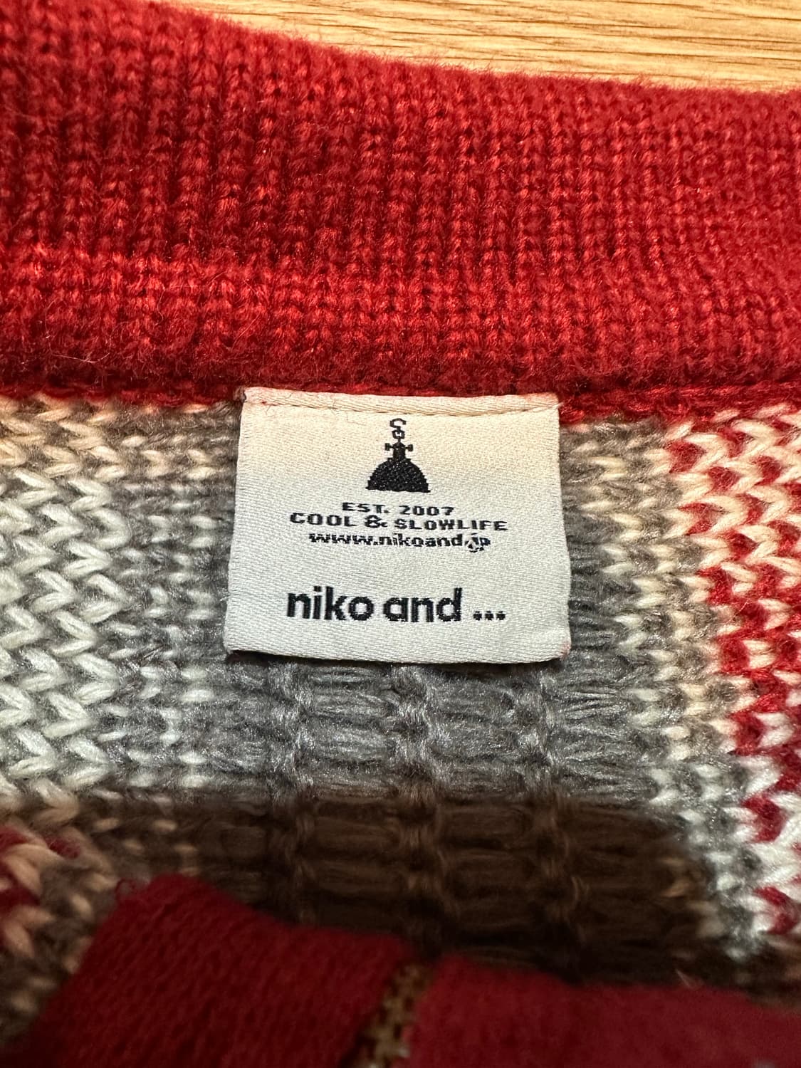 NIKO AND 하프집업 니트 상품이미지5