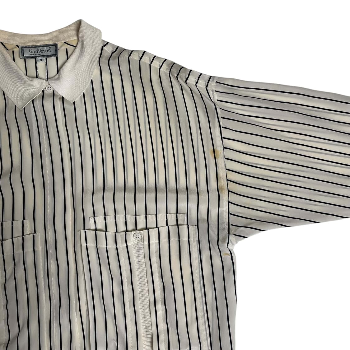 gianni versace 니트 포인트 실크 100셔츠 (italy)   상품이미지9