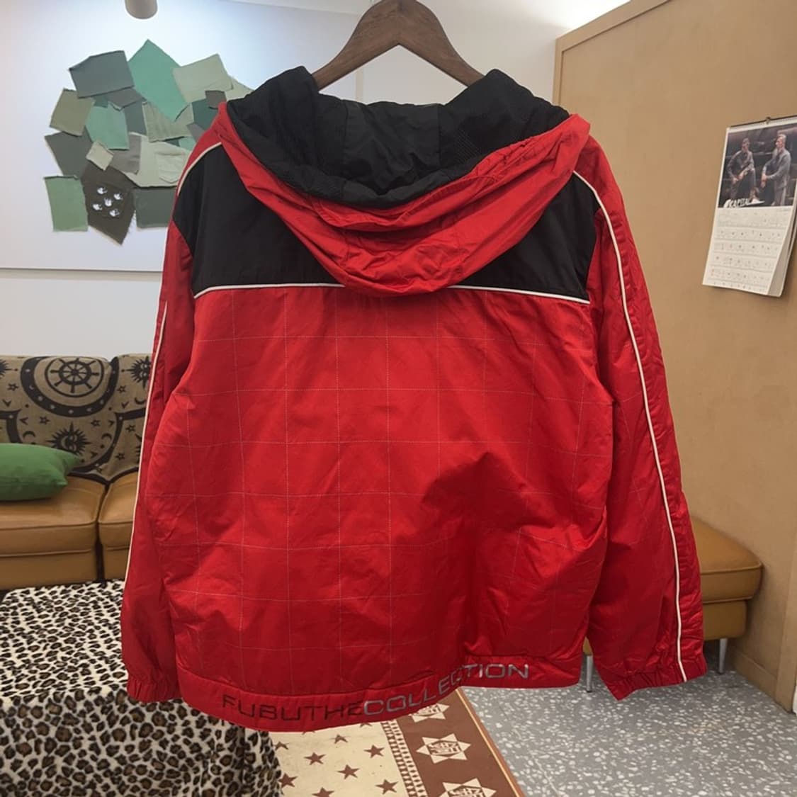 푸부 FUBU 포드 머스탱 레이싱 바람막이 자켓 L C08921 상품이미지4