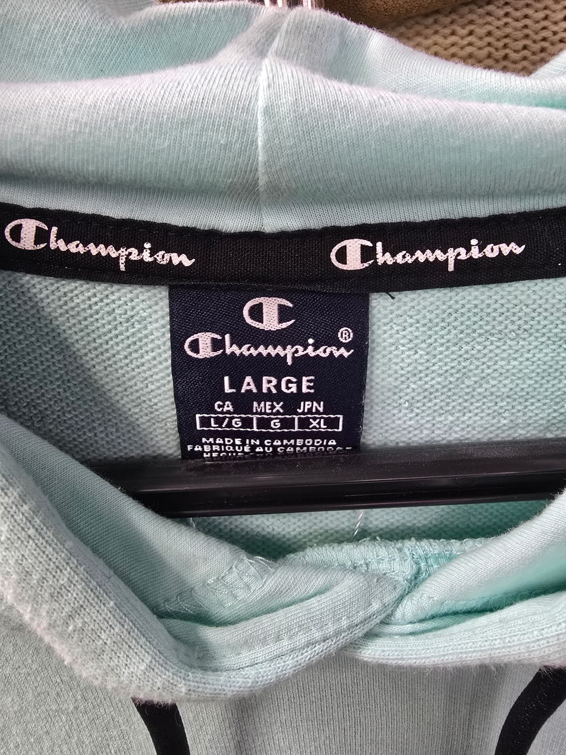 챔피온 민트색 후드티 (1339) 상품이미지3